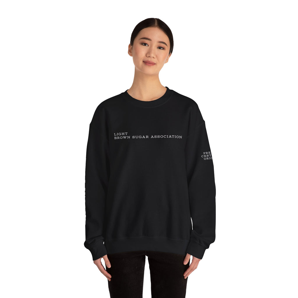 LBSA Crewneck Sweatshirt — "Light Brown Sugar Association" Minimal Logo Pullover