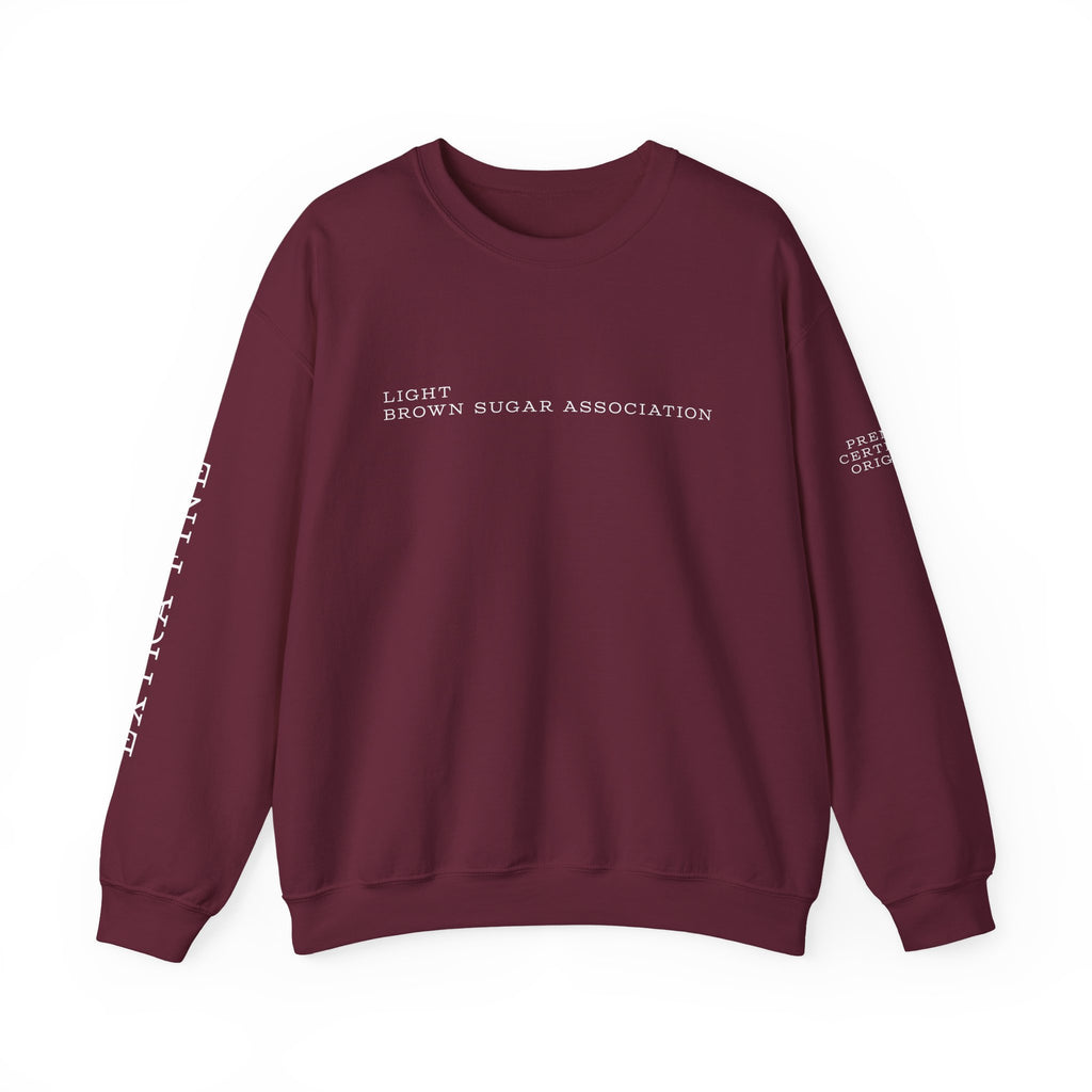 LBSA Crewneck Sweatshirt — "Light Brown Sugar Association" Minimal Logo Pullover