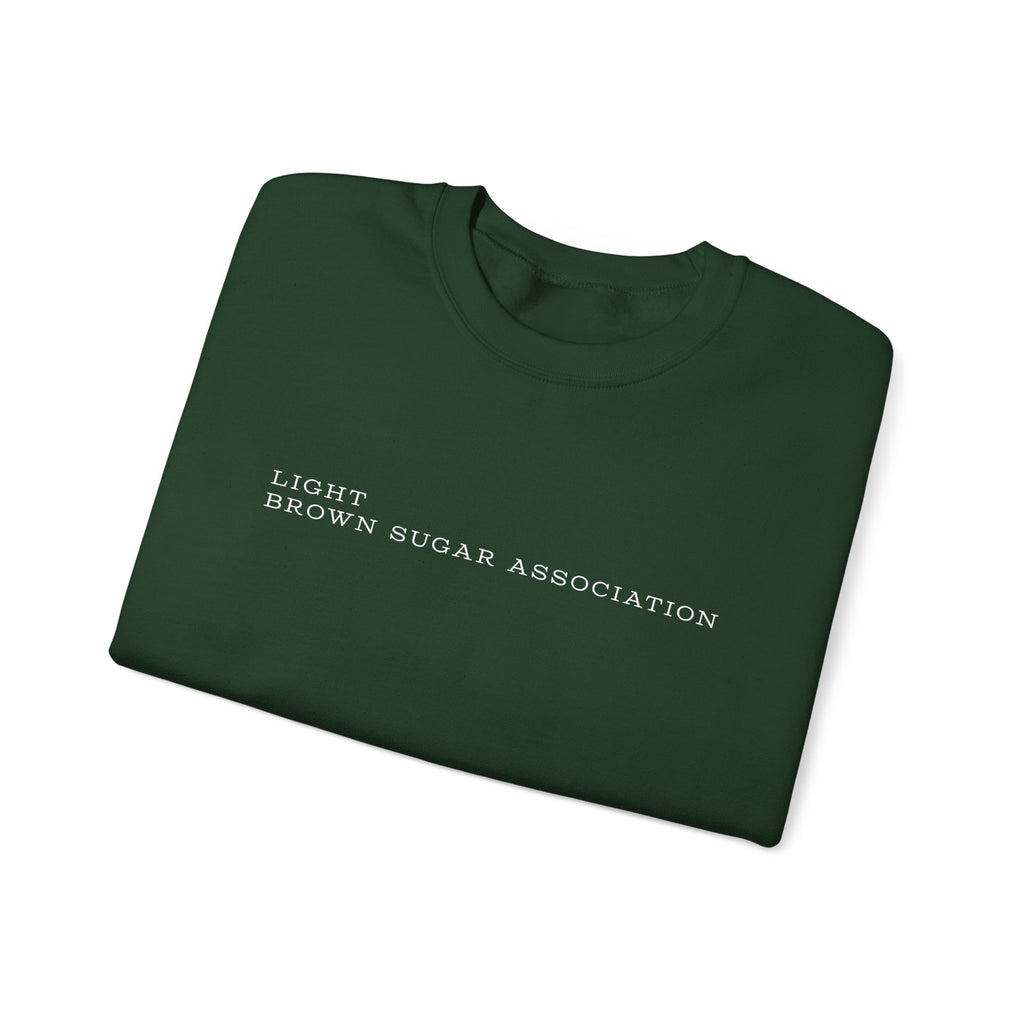 LBSA Crewneck Sweatshirt — "Light Brown Sugar Association" Minimal Logo Pullover