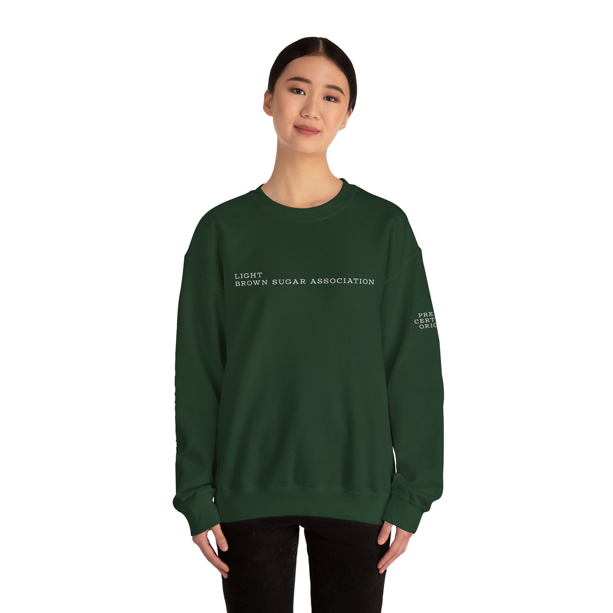 LBSA Crewneck Sweatshirt — "Light Brown Sugar Association" Minimal Logo Pullover