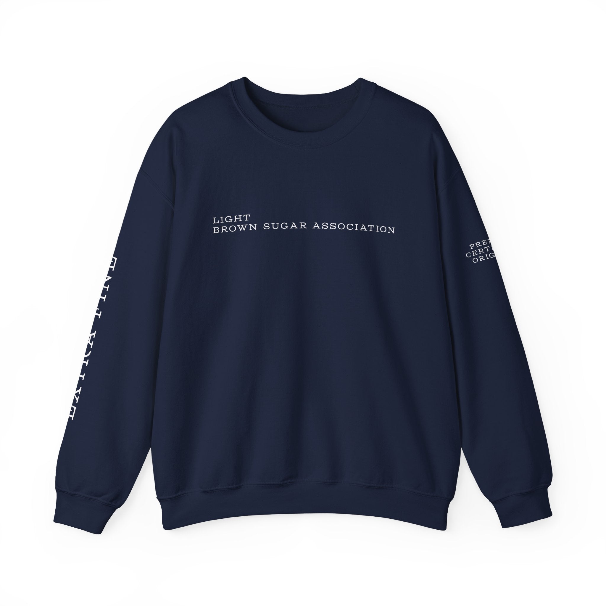 LBSA Crewneck Sweatshirt — "Light Brown Sugar Association" Minimal Logo Pullover