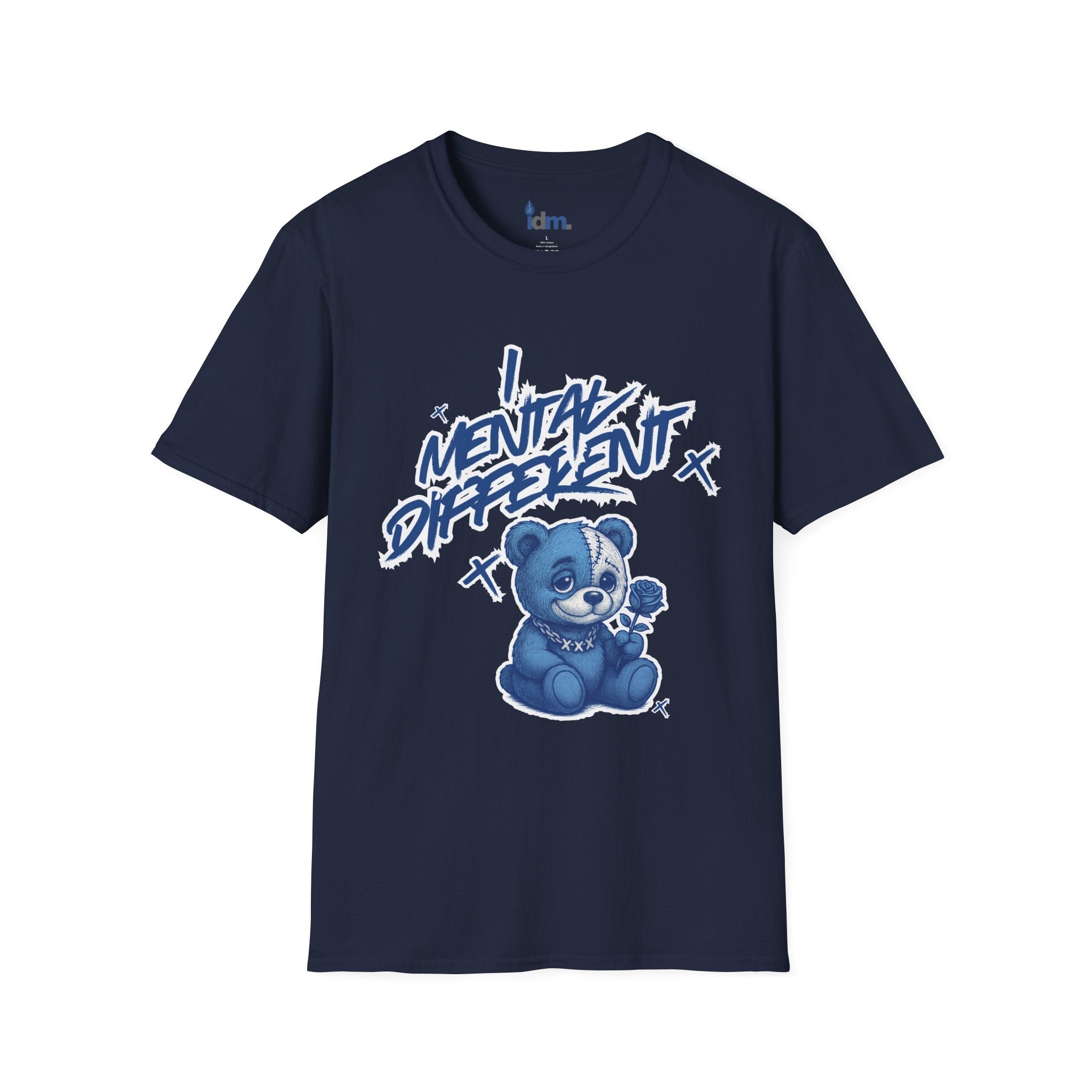 Mental Different T-Shirt — Blue Bear Awareness Graphic Tee
