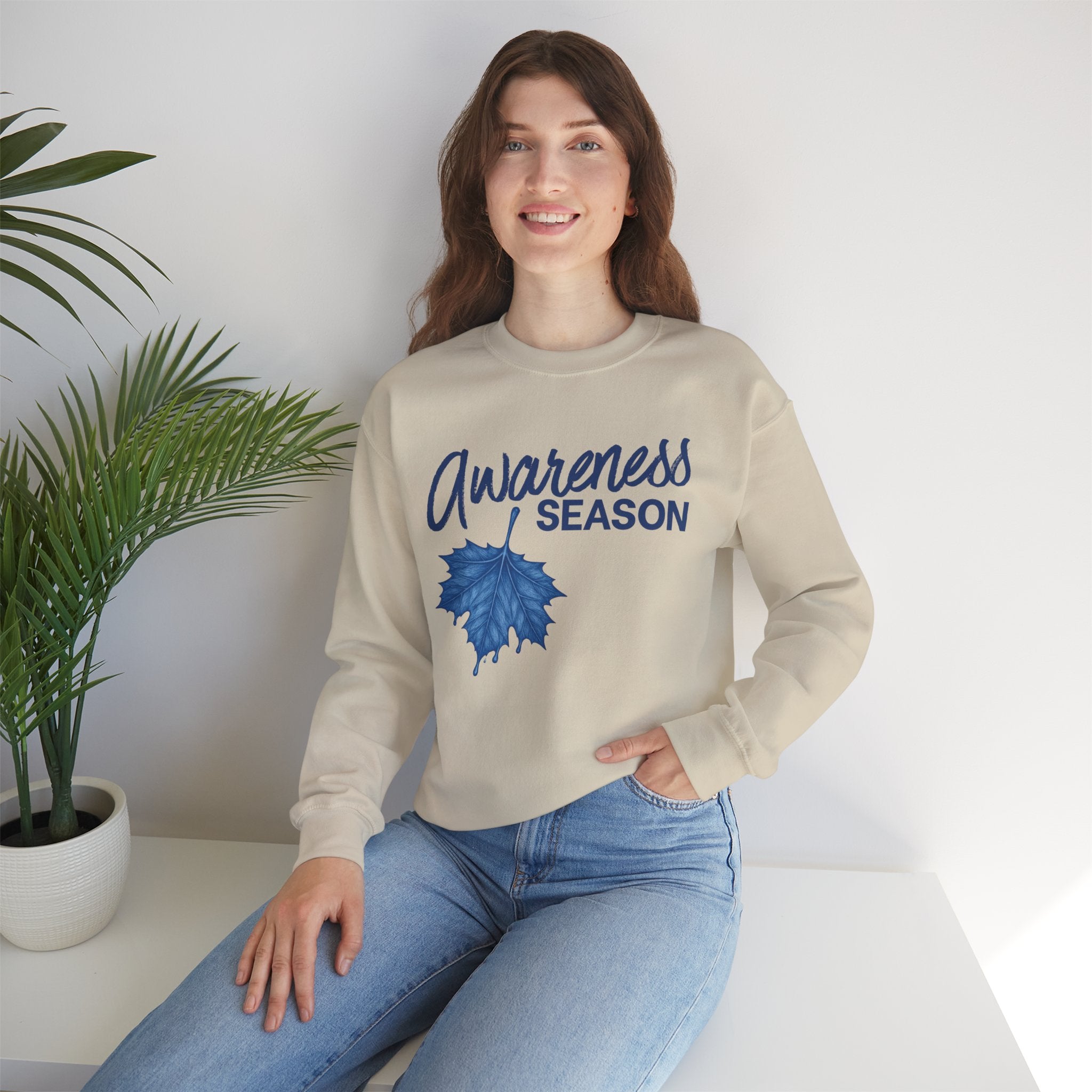 Awareness Season Crewneck Sweatshirt — "Sometimes You Gotta Let Them Find Their Own Way"
