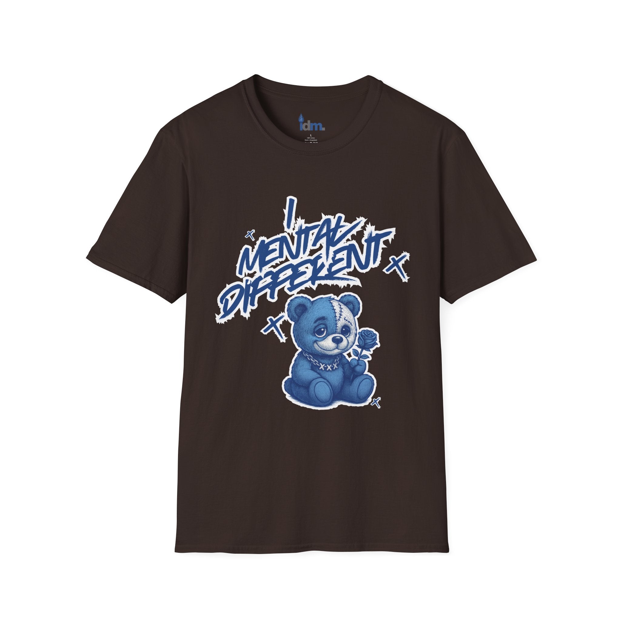 Mental Different T-Shirt — Blue Bear Awareness Graphic Tee