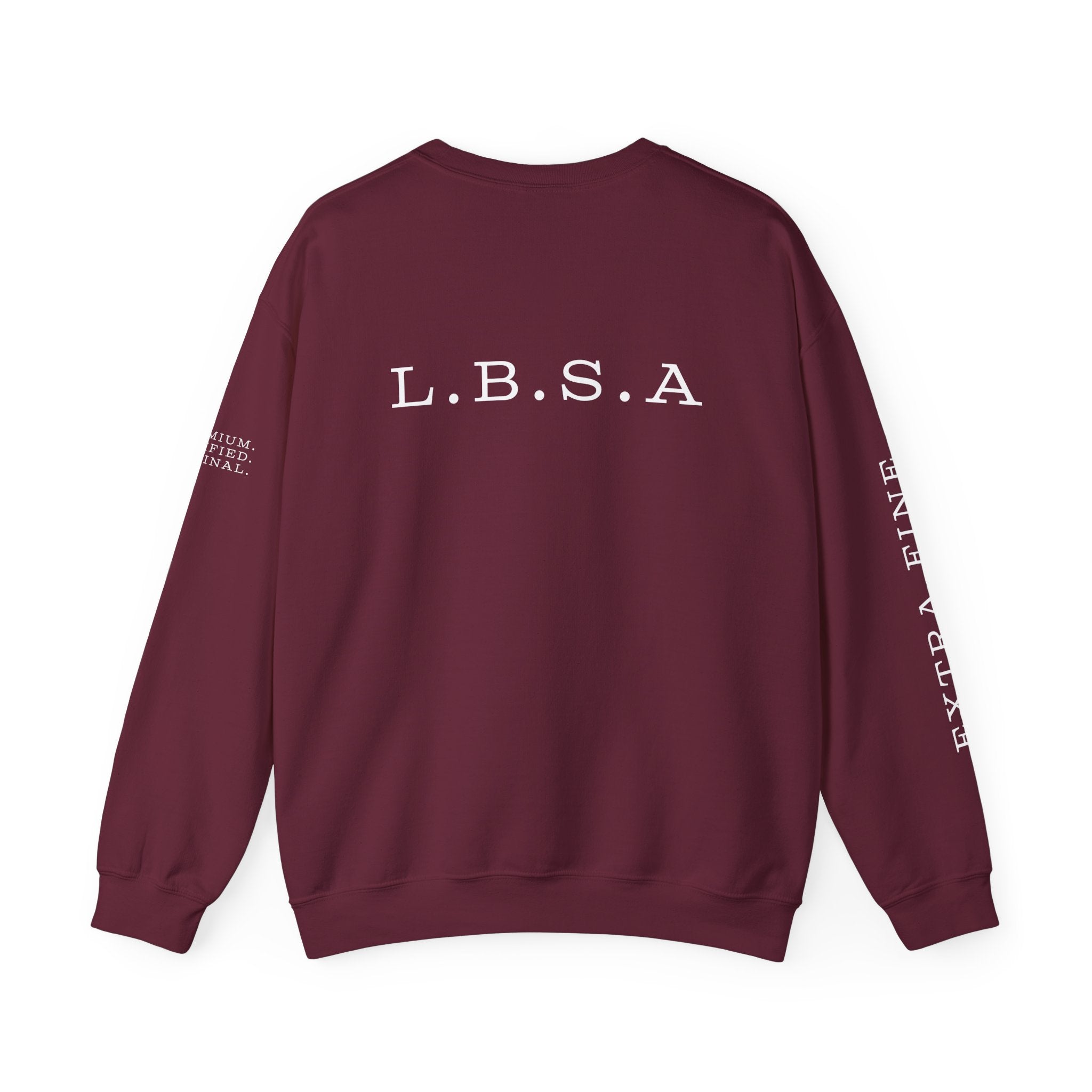 LBSA Crewneck Sweatshirt — "Light Brown Sugar Association" Minimal Logo Pullover