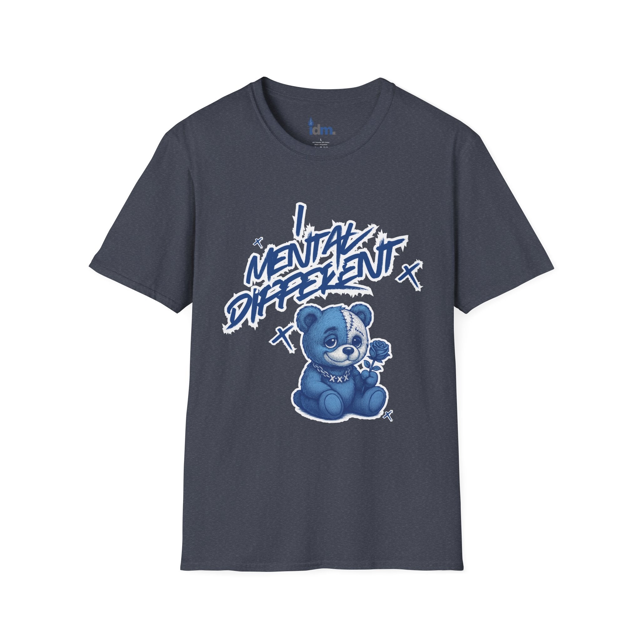 Mental Different T-Shirt — Blue Bear Awareness Graphic Tee