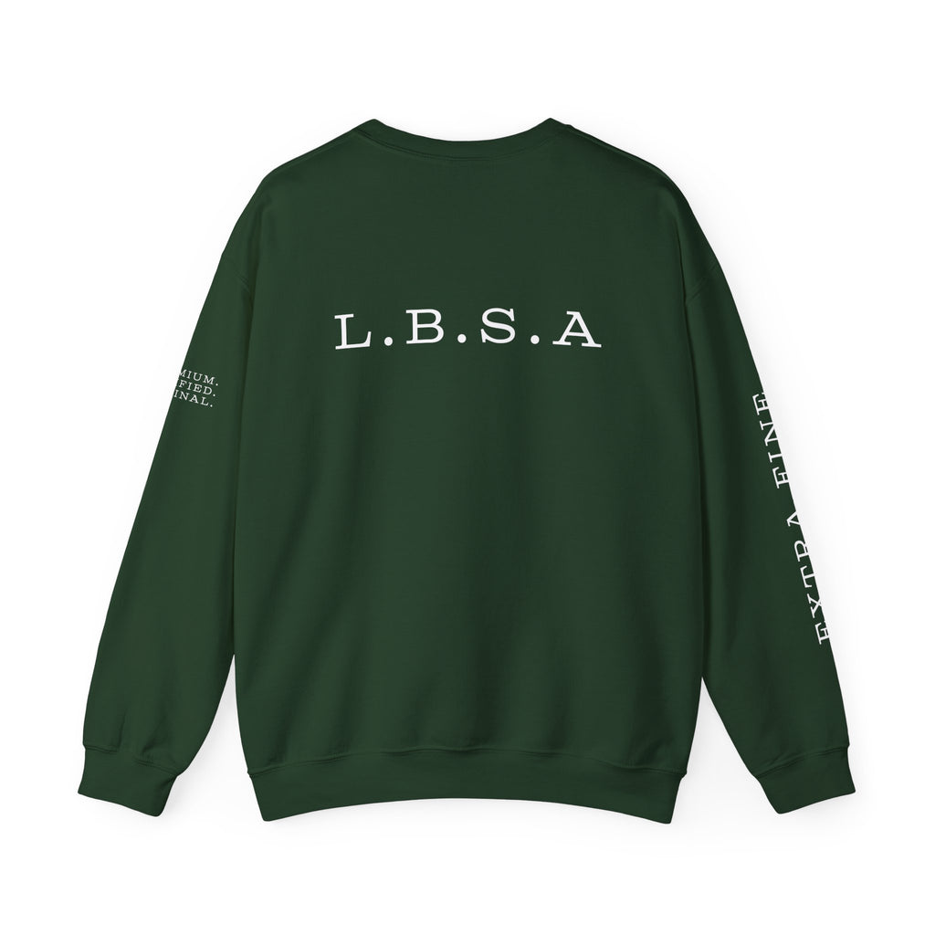 LBSA Crewneck Sweatshirt — "Light Brown Sugar Association" Minimal Logo Pullover