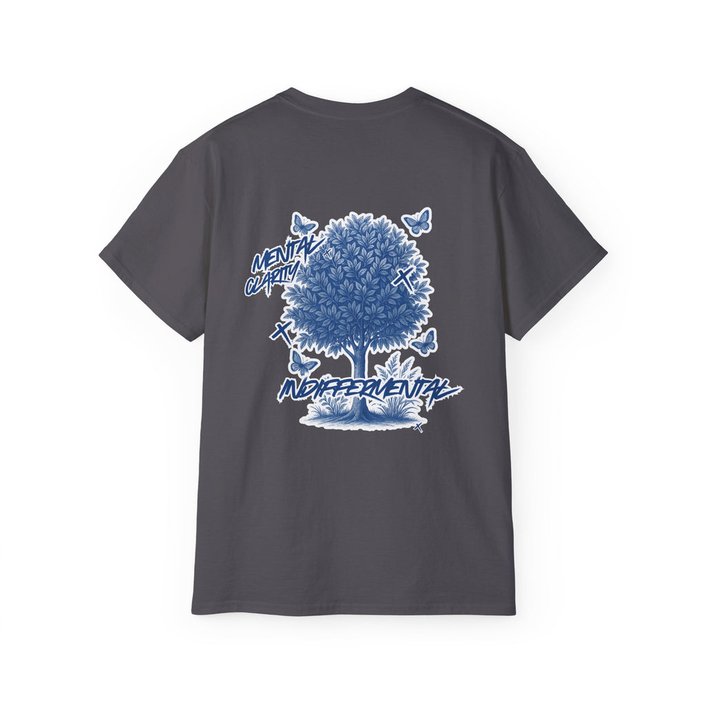 Indiffermental 'Mental Different' Graphic Tee — Tree & Logo Streetwear T‑Shirt