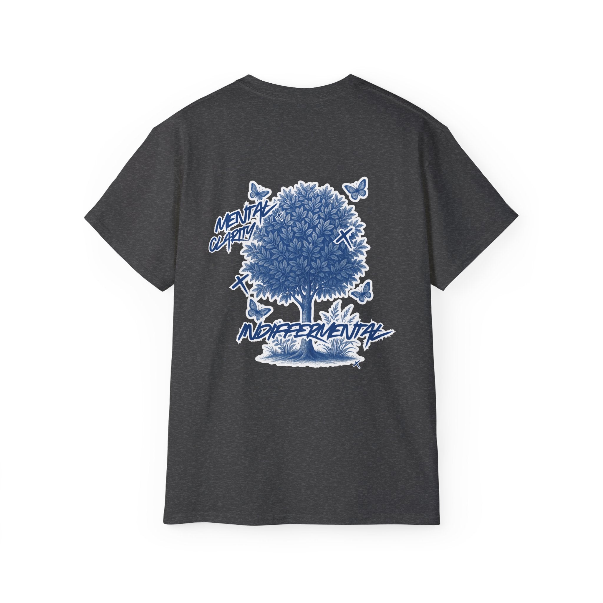 Indiffermental 'Mental Different' Graphic Tee — Tree & Logo Streetwear T‑Shirt