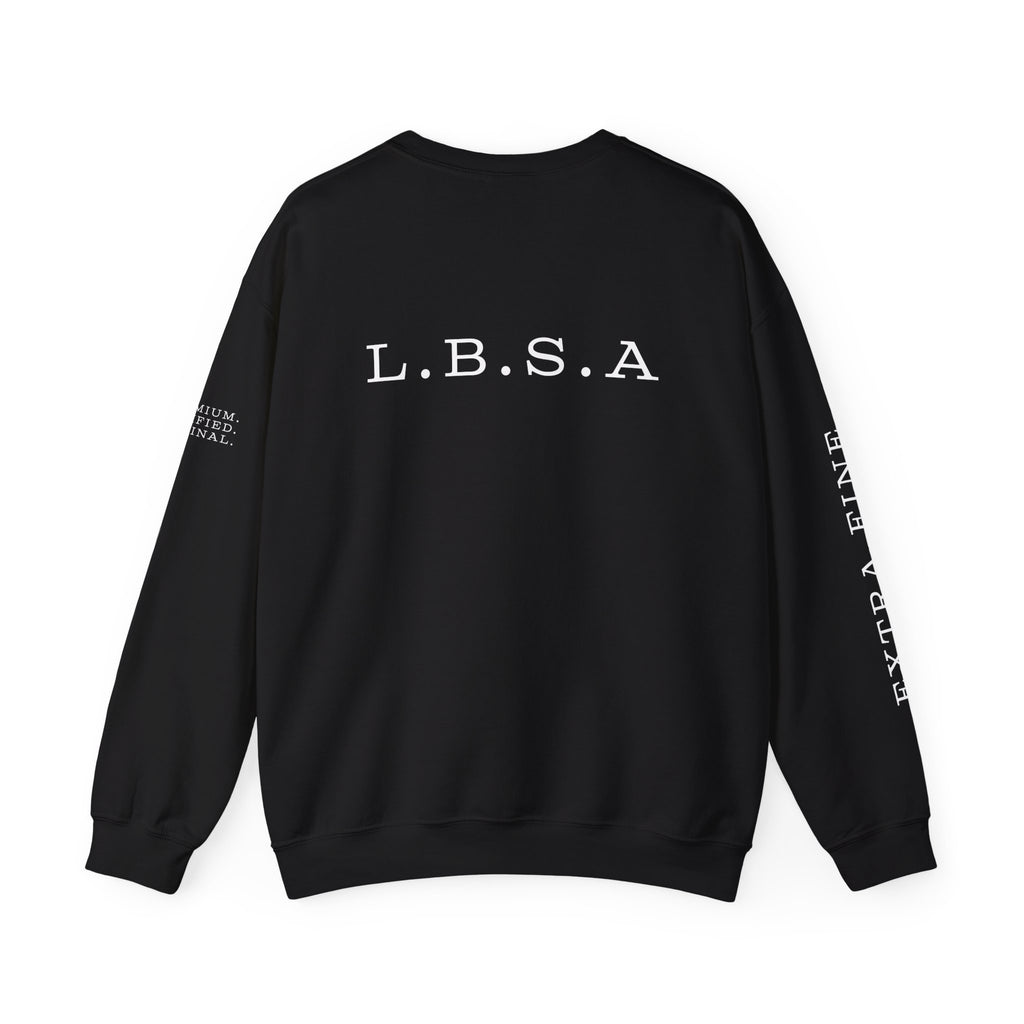 LBSA Crewneck Sweatshirt — "Light Brown Sugar Association" Minimal Logo Pullover