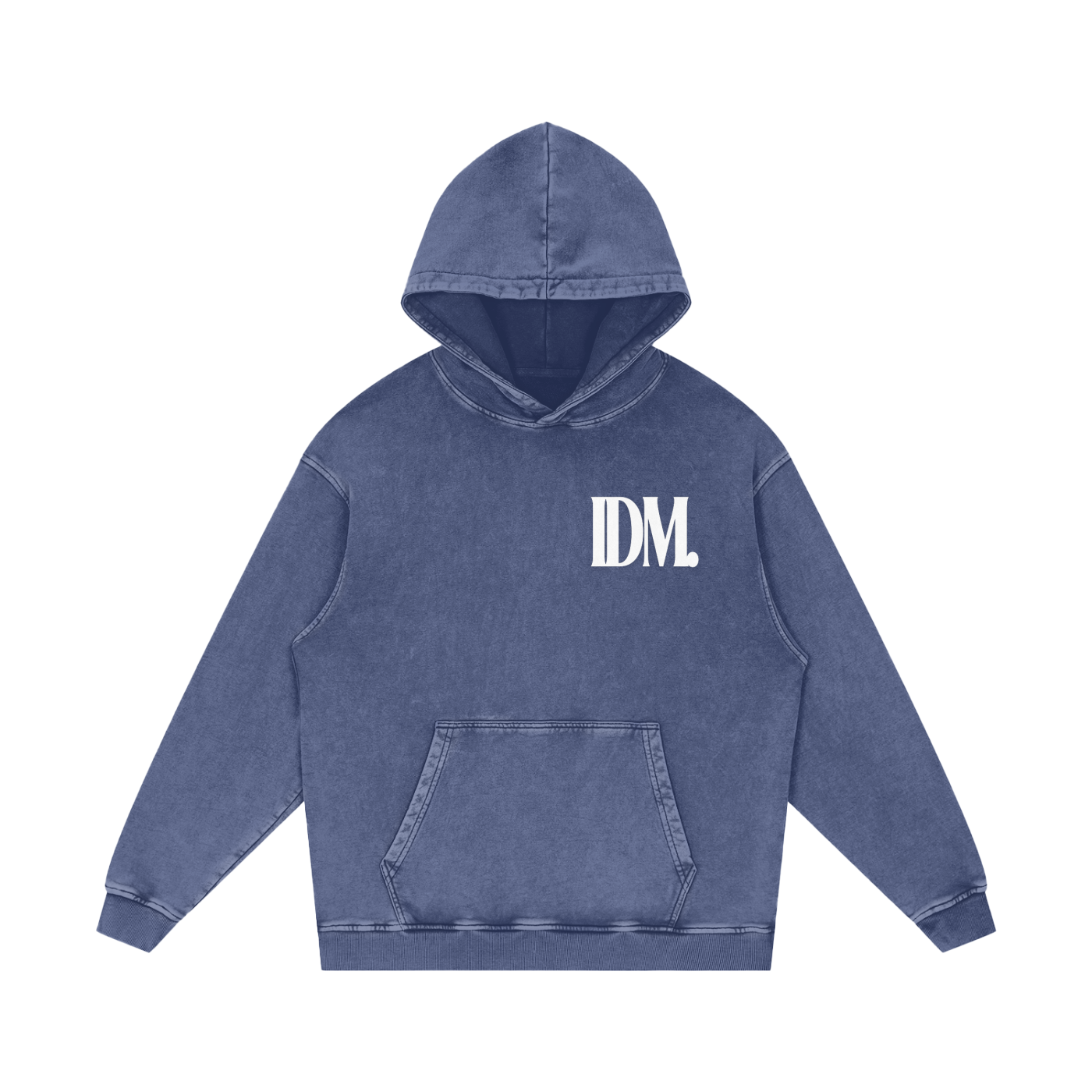 Snow Washed 'Awareness' Loose Cotton Hoodie