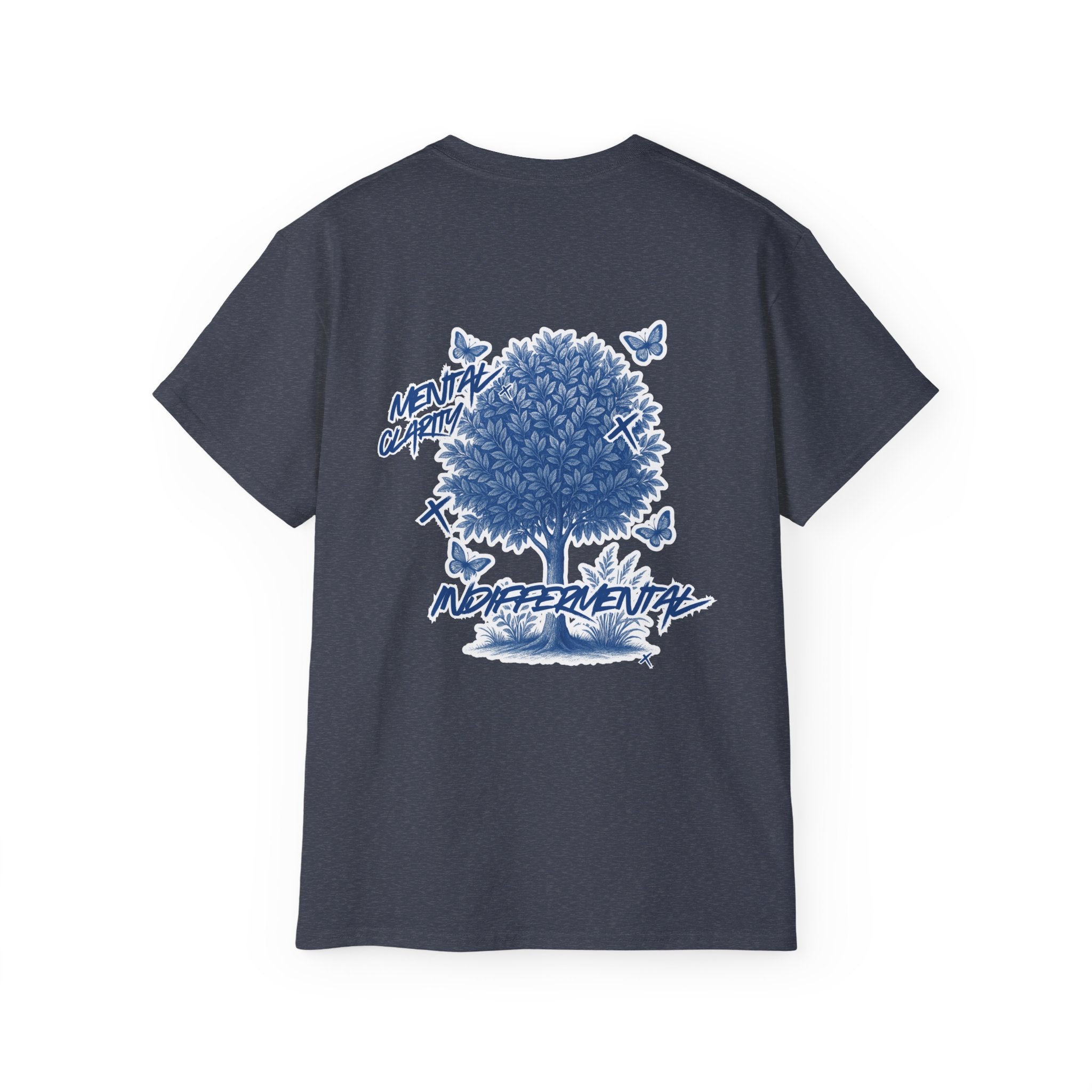 Indiffermental 'Mental Different' Graphic Tee — Tree & Logo Streetwear T‑Shirt
