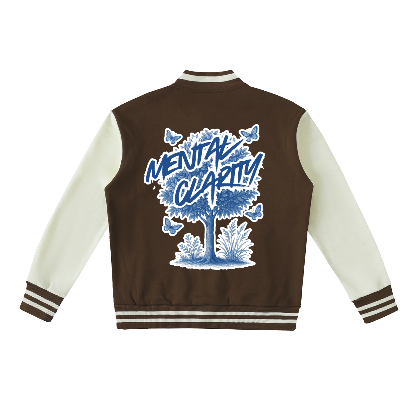 Indiffermental Fleeced Varsity Jacket 'Mental Clarity'