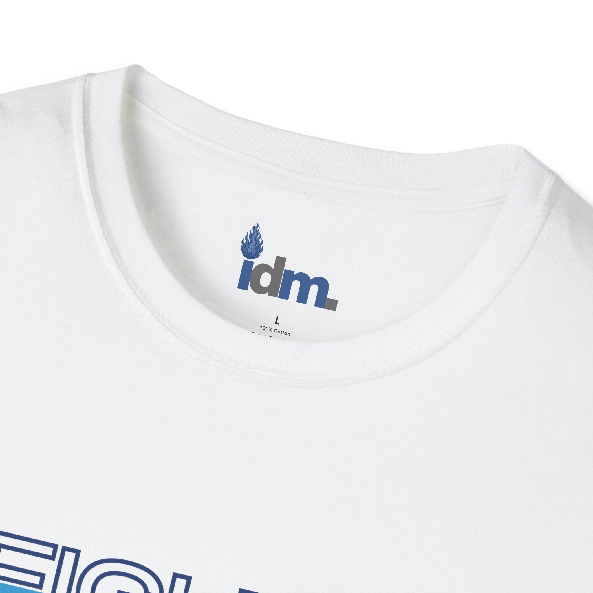 T-Shirt — "I Figured Out How to Hurt Less" Blue Apple Self-Love Graphic Tee