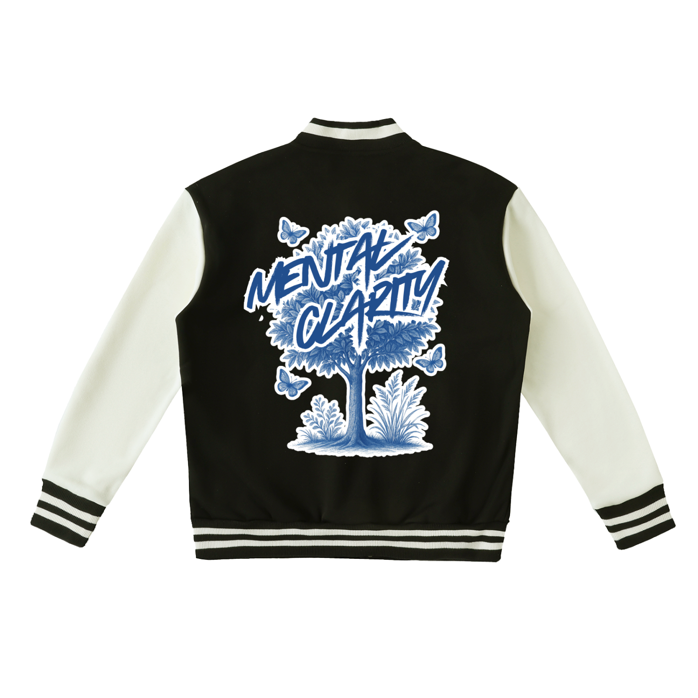 Indiffermental Fleeced Varsity Jacket 'Mental Clarity'