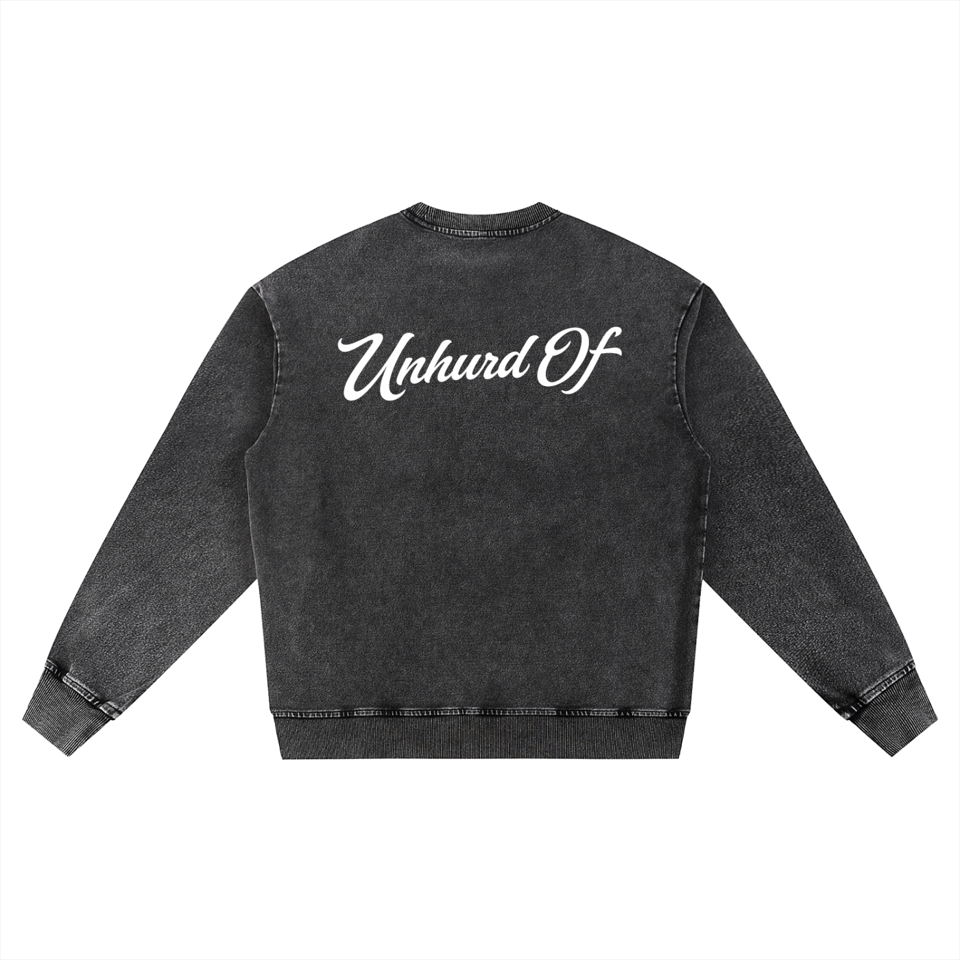 'Uncommon' Snow Wash Oversized Crewneck Sweatshirt