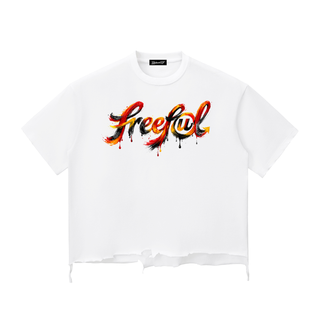 Freeful White Distressed Tee