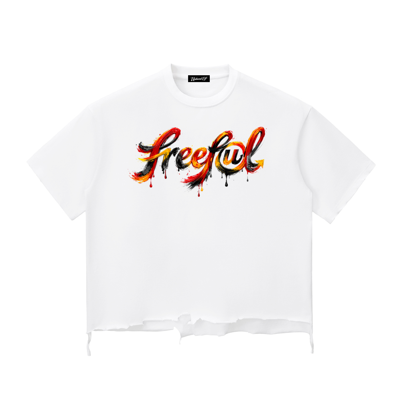 Freeful White Distressed Tee