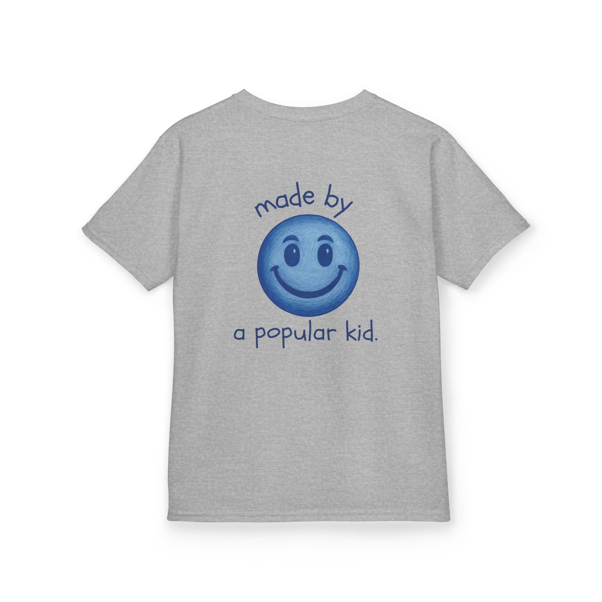 Kids T‑Shirt — “popular kids suck” Smile Design (Made by a Popular Kid)