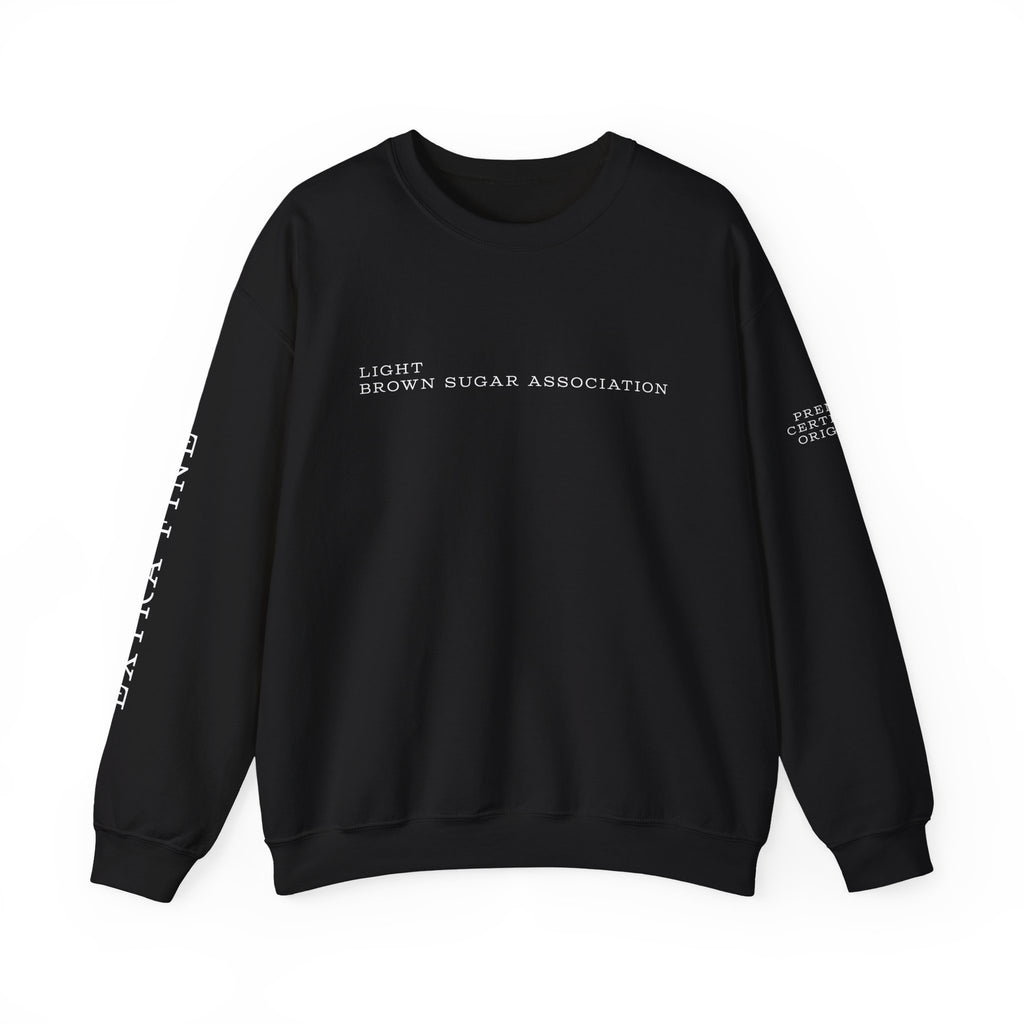LBSA Crewneck Sweatshirt — "Light Brown Sugar Association" Minimal Logo Pullover
