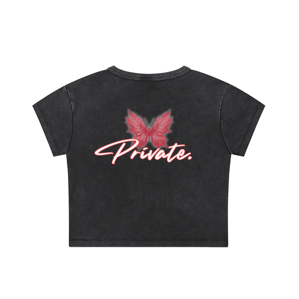 Private Statement  Crop Tee