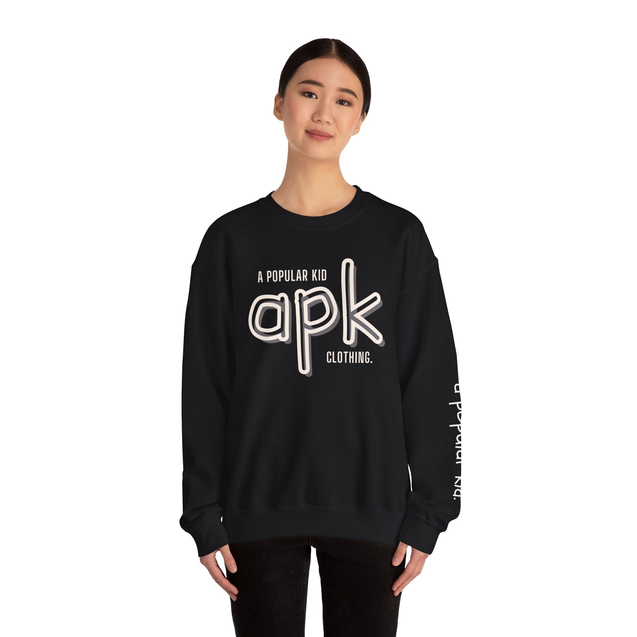 APK Clothing Crewneck Sweatshirt — "A Popular Kid" Graphic Pullover