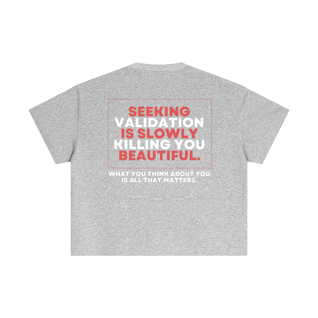 'No More Validation II' Essential Cotton Boxy T-Shirt