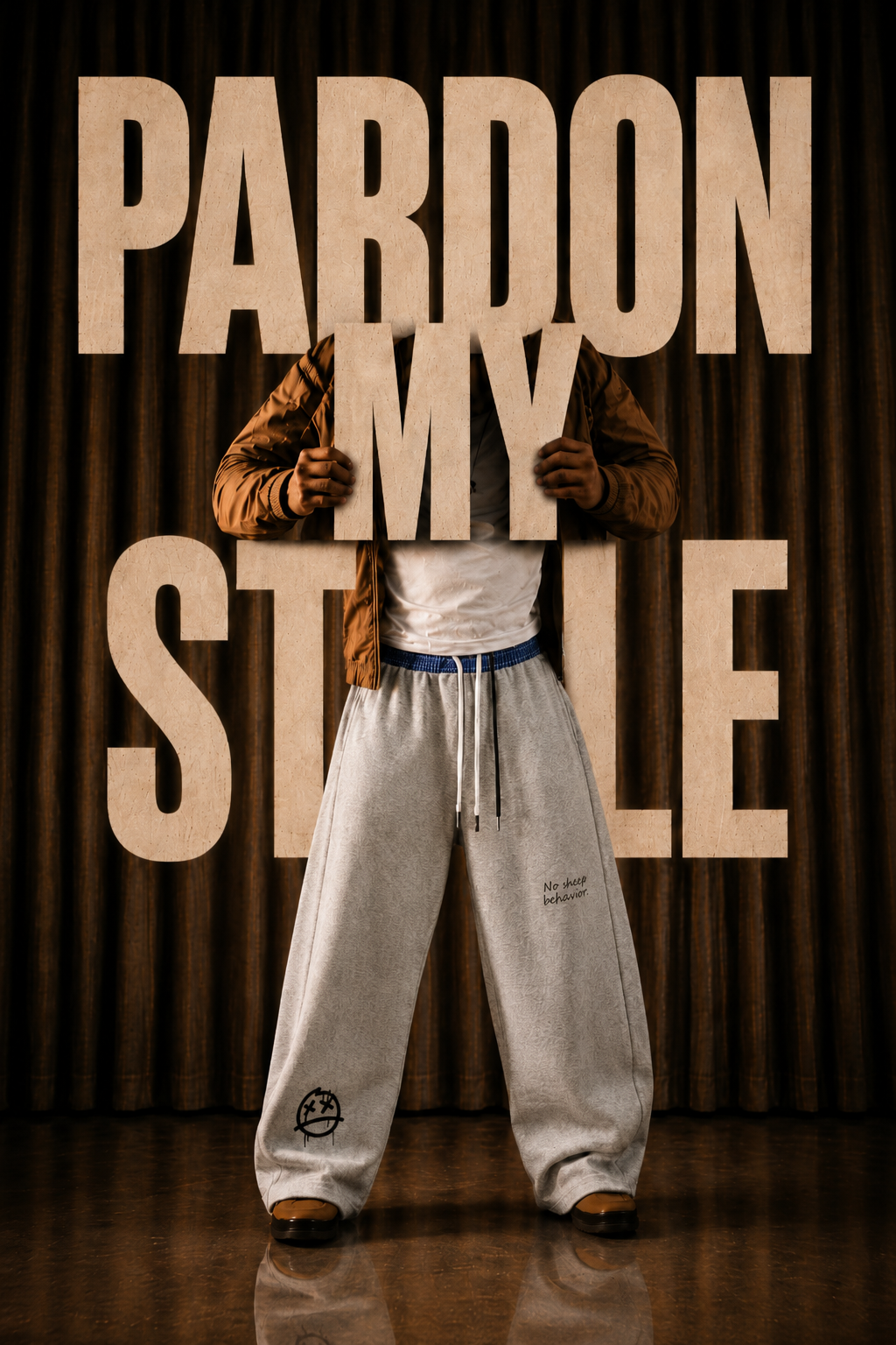 No Sheep Behavior Barrel Sweatpants