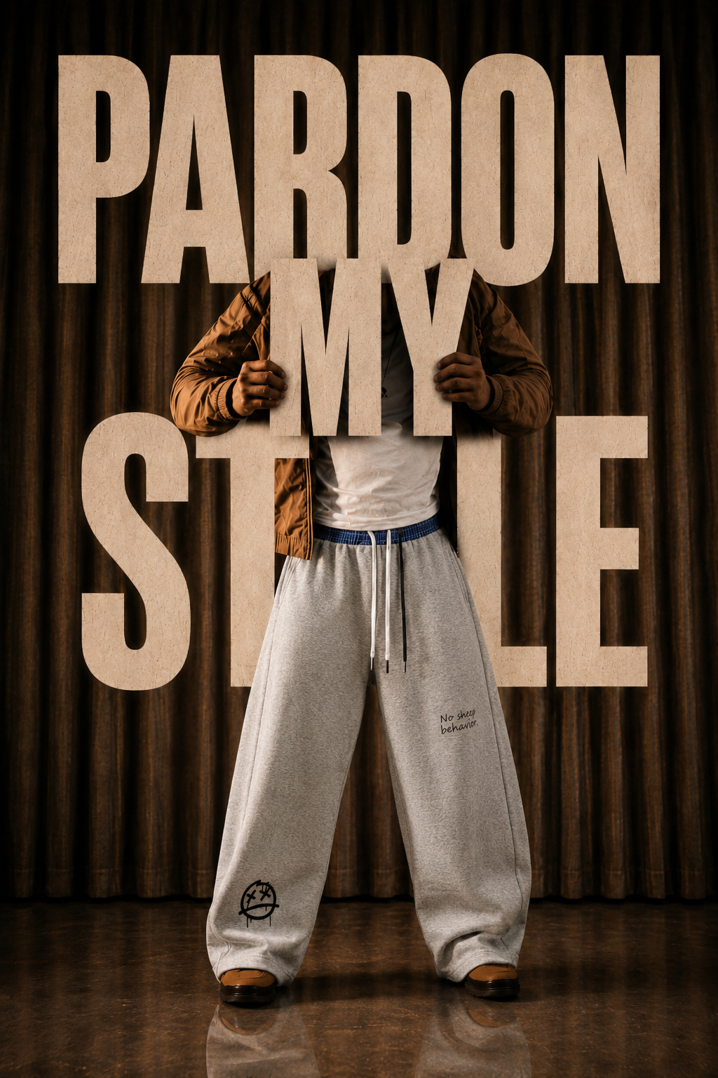 No Sheep Behavior Barrel Sweatpants