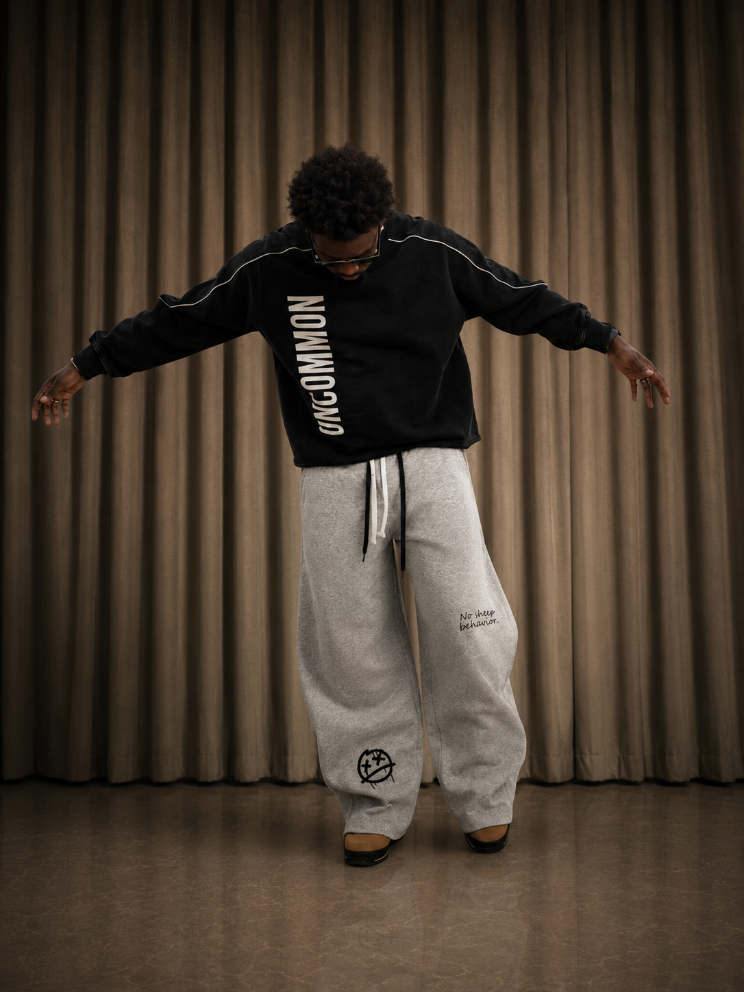 No Sheep Behavior Barrel Sweatpants