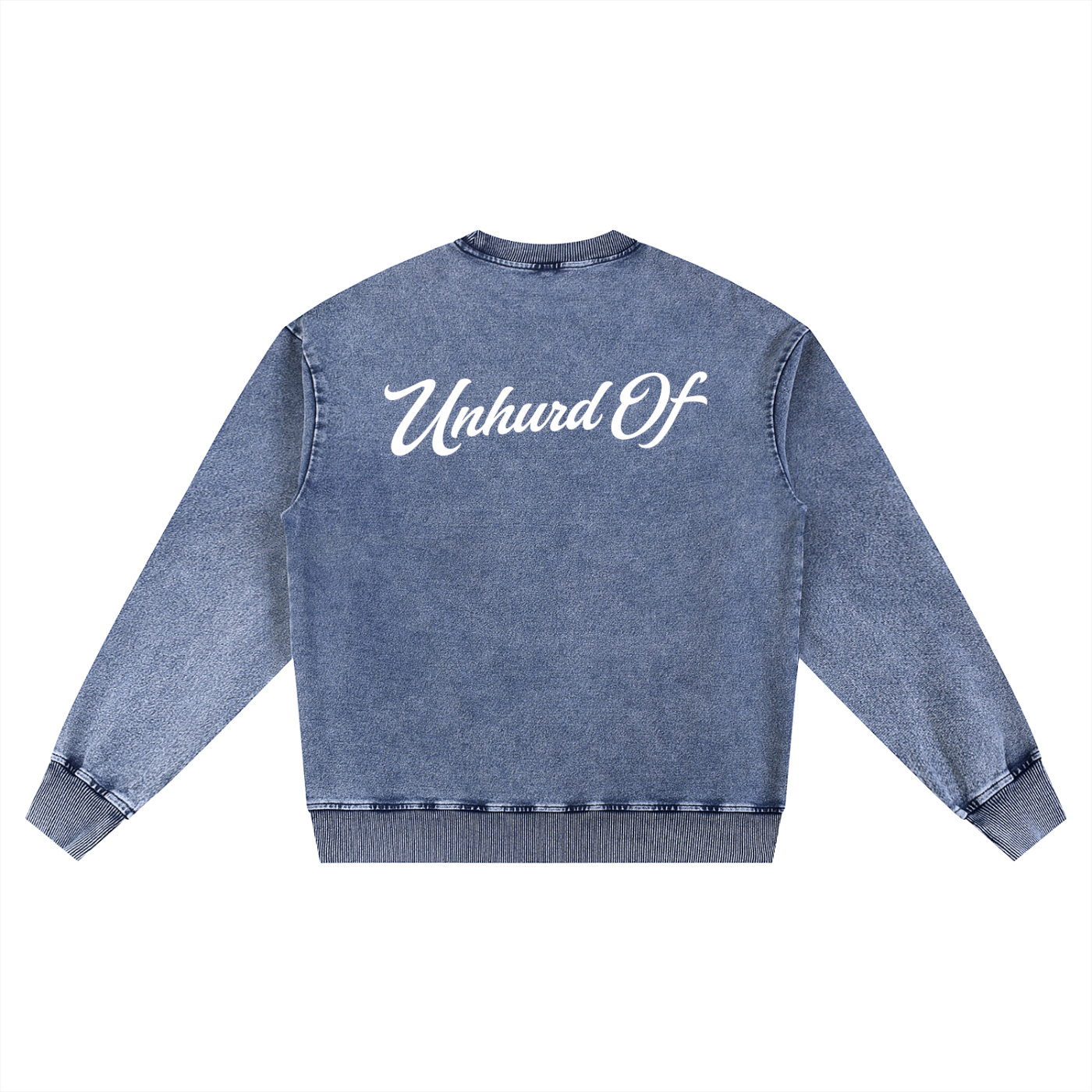 'Uncommon' Snow Wash Oversized Crewneck Sweatshirt