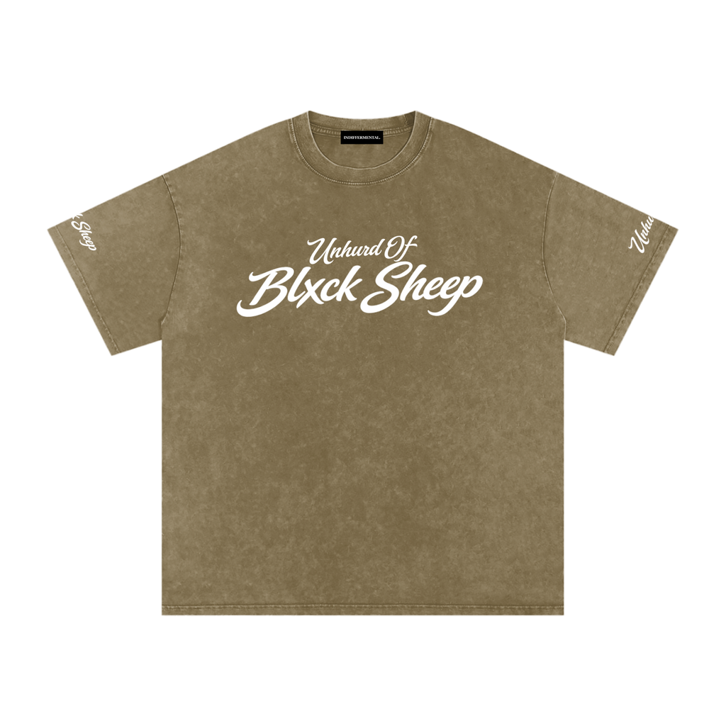 Unhurd Of Black Sheep Archive Tee – Black Wash