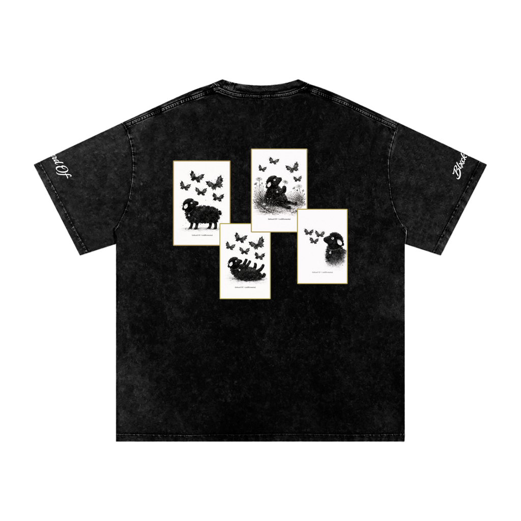 Unhurd Of Black Sheep Archive Tee – Black Wash
