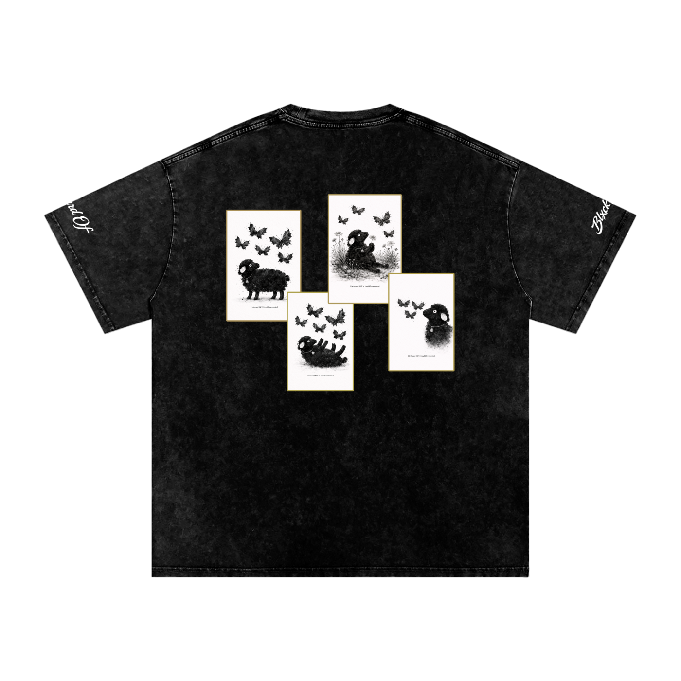 Unhurd Of Black Sheep Archive Tee – Black Wash