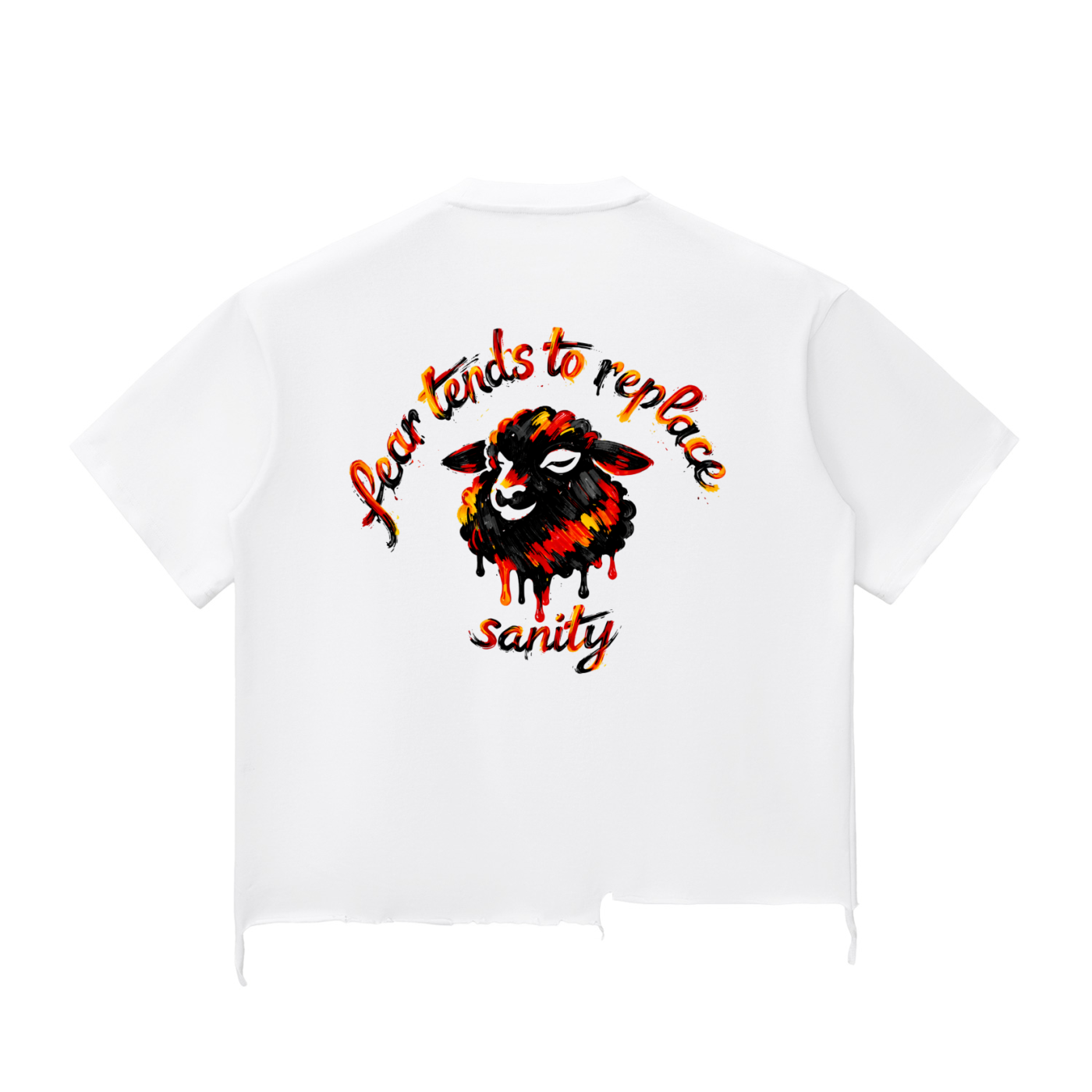 Freeful White Distressed Tee