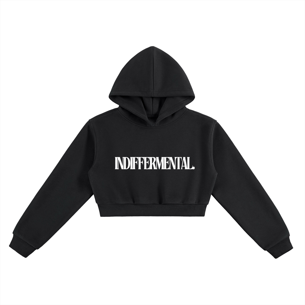 Indiffermental Women's Cropped Hoodie