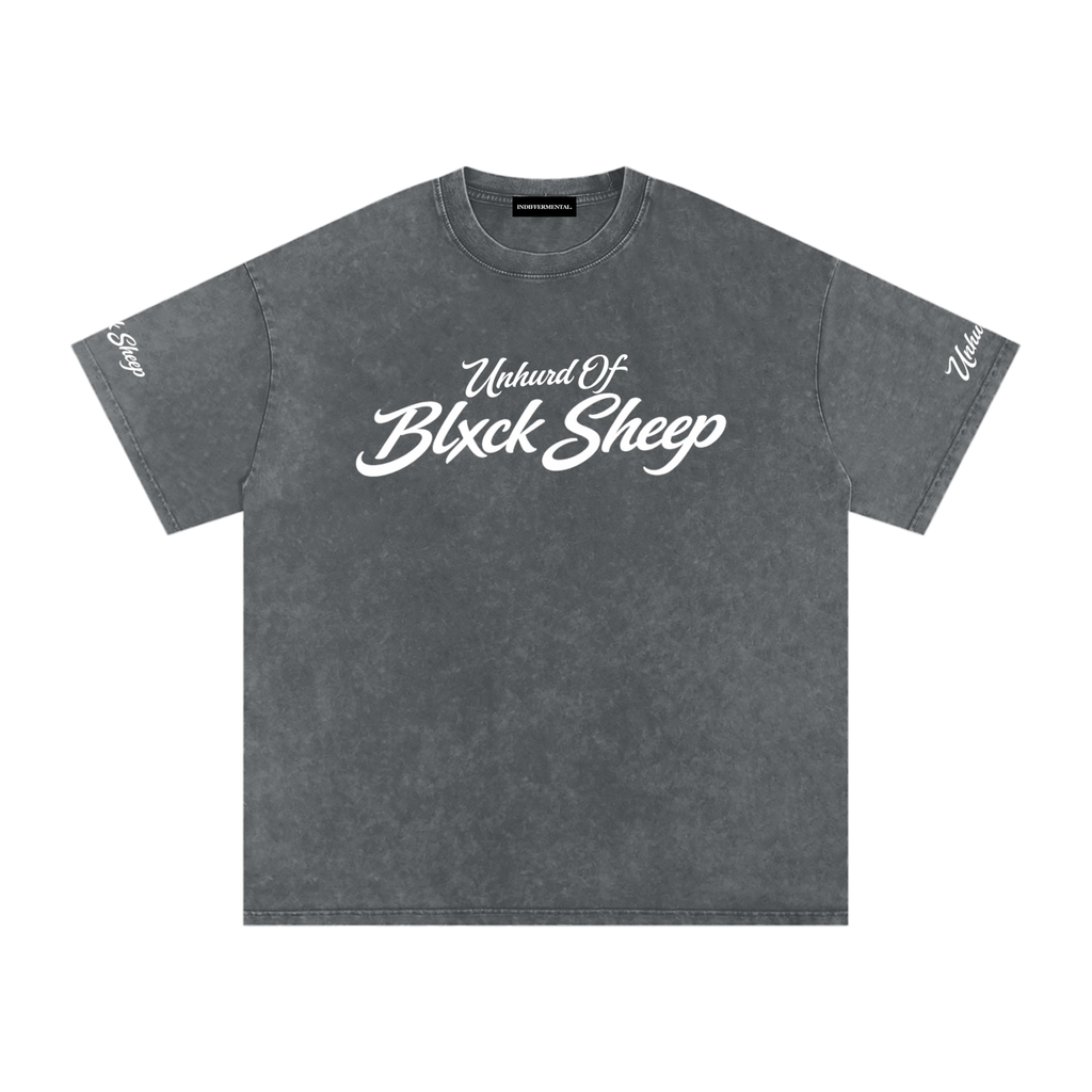 Unhurd Of Black Sheep Archive Tee – Black Wash