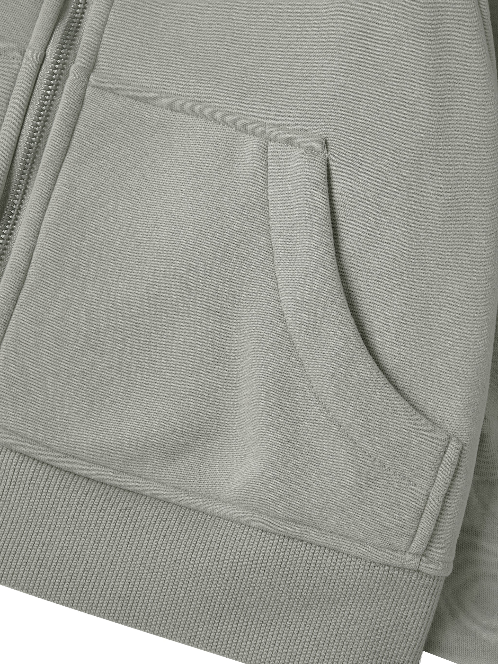 'Private' Cropped Zip-Through Hoodie