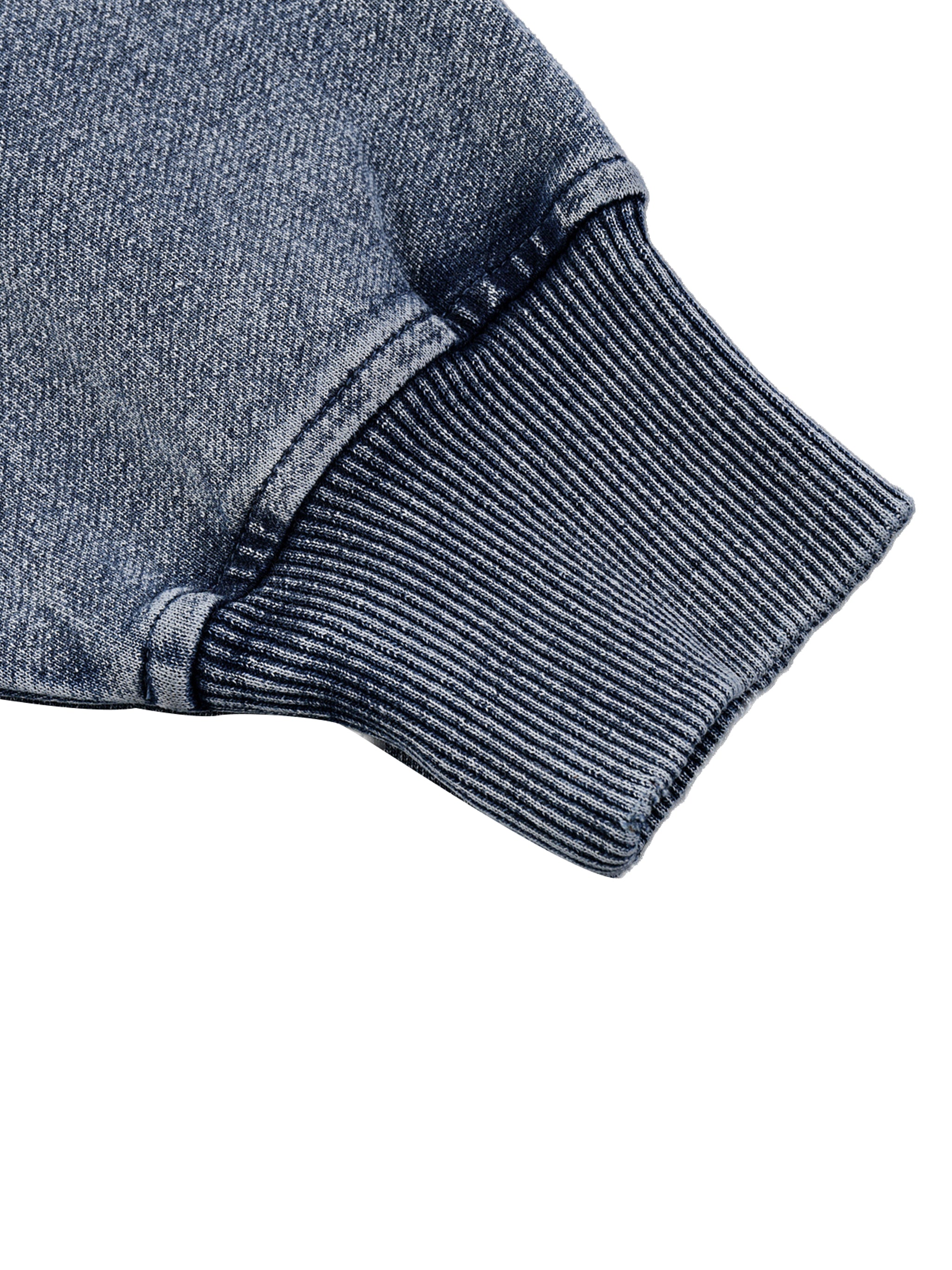 'Uncommon' Snow Wash Oversized Crewneck Sweatshirt